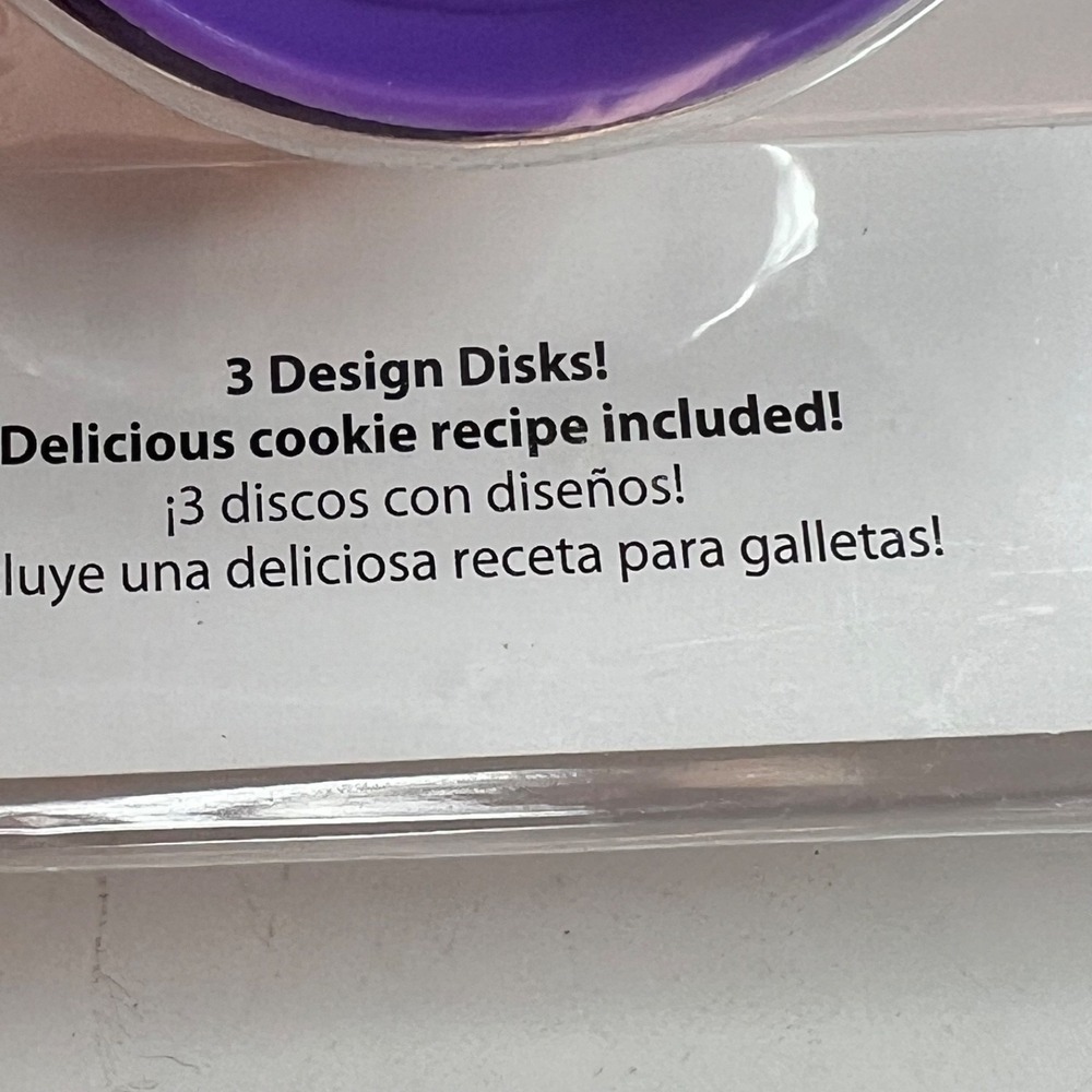 Wilton Push N Print Cookie Making Set Easter Egg Purple NEW 2008 2308-1057 - Picture 6 of 9